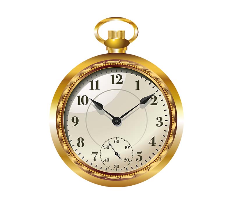 Pocket Watch Leather Pouch Grid